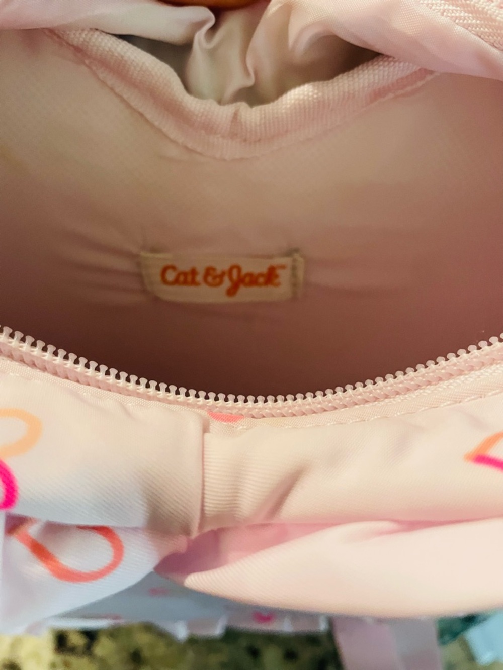 Cat & Jack Pink Mini Heart-Shaped Ruffle Backpack - Picture 6 of 6